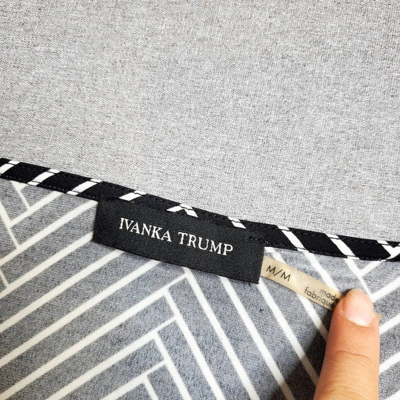 Ivanka Trump Stroped Cowl Neck Top - Picture 5 of 5